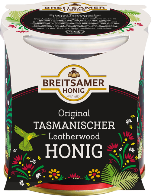 Breitsamer tasmanischer Leatherwood Honig in der Schmuckdose