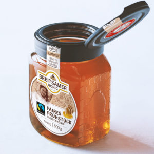 Reliable honey enjoyment, improved lid