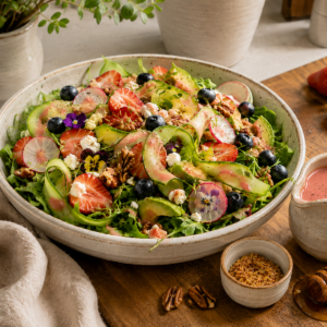 Fruity honey and mustard dressing