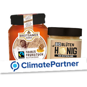 climate neutral honey: fairtrade and bio honeys