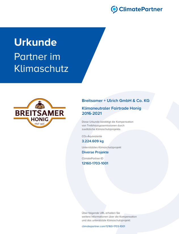 Urkunde Klimate Partner