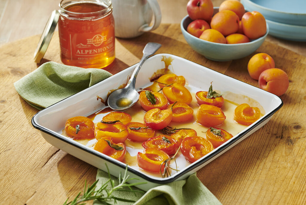 Rezept Heiße Honig-Aprikosen