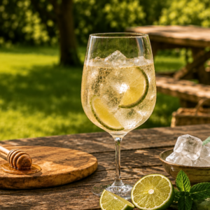 Erfrischender AlpenSprizz mit Honig