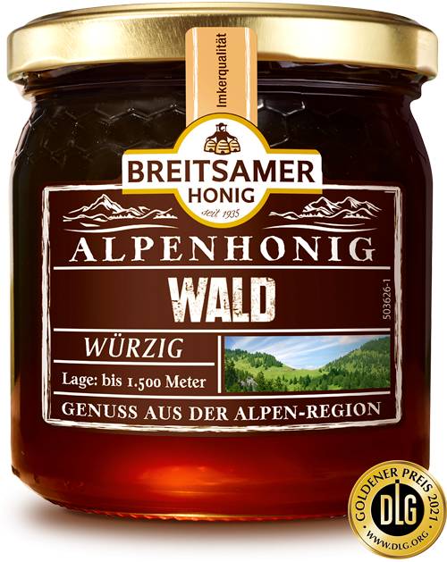 Alpine Forest Honey, liquid, 500g