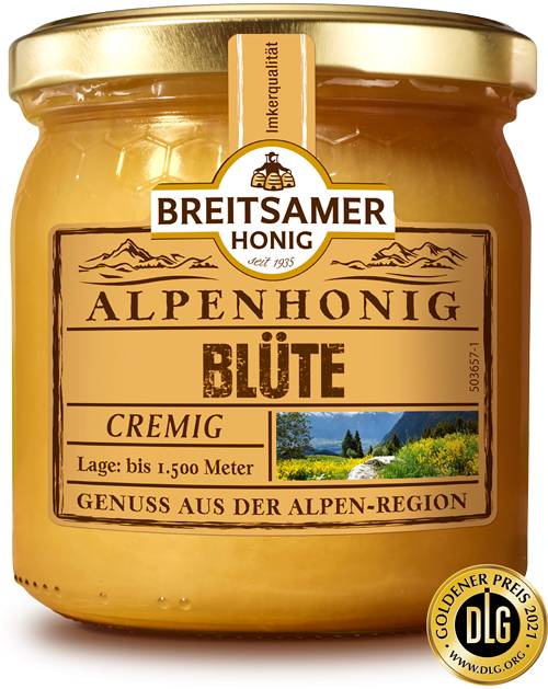 Alpenhonig Blüte, cremig, 500g