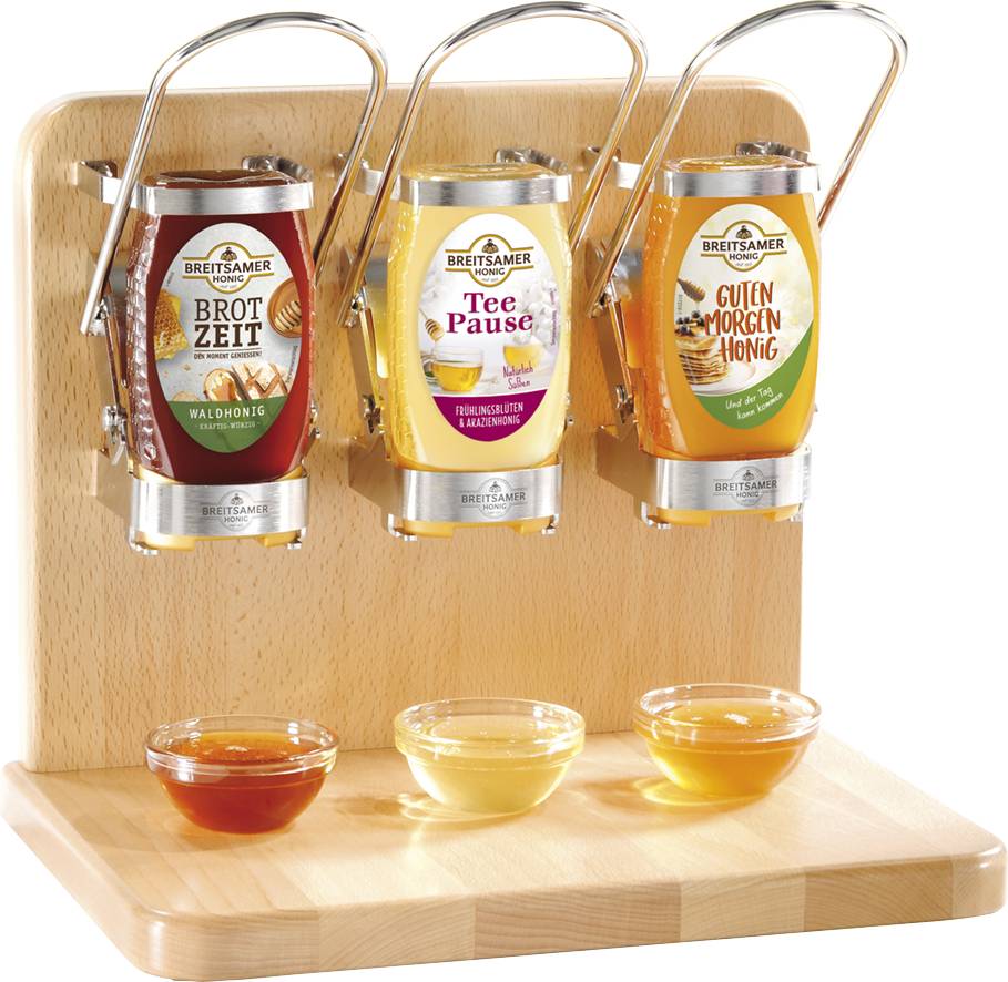 SquEasy Honey Buffet Dispenser, pack of 3 (incl. Honey)