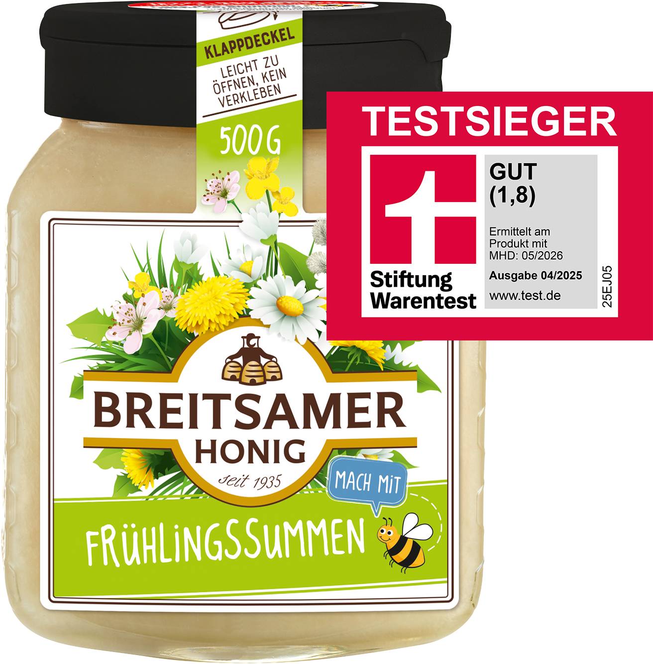 Frühlingssummen, cremig, Blüten Honig, 500g