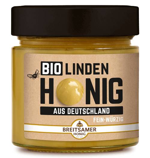 Organic Linden honey from Germany, creamy, 315 g