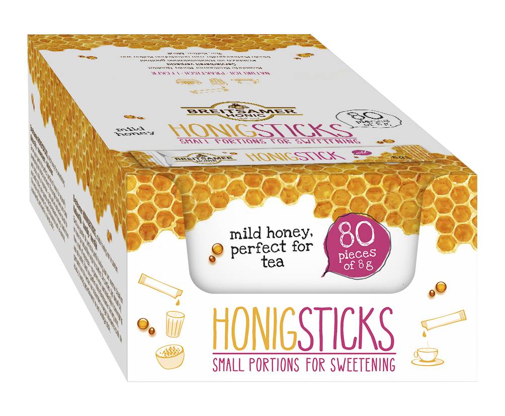 HonigSticks, flüssig, 80x8g (Großpackung) HonigSticks, flüssig, 80x8g (Großpackung)
