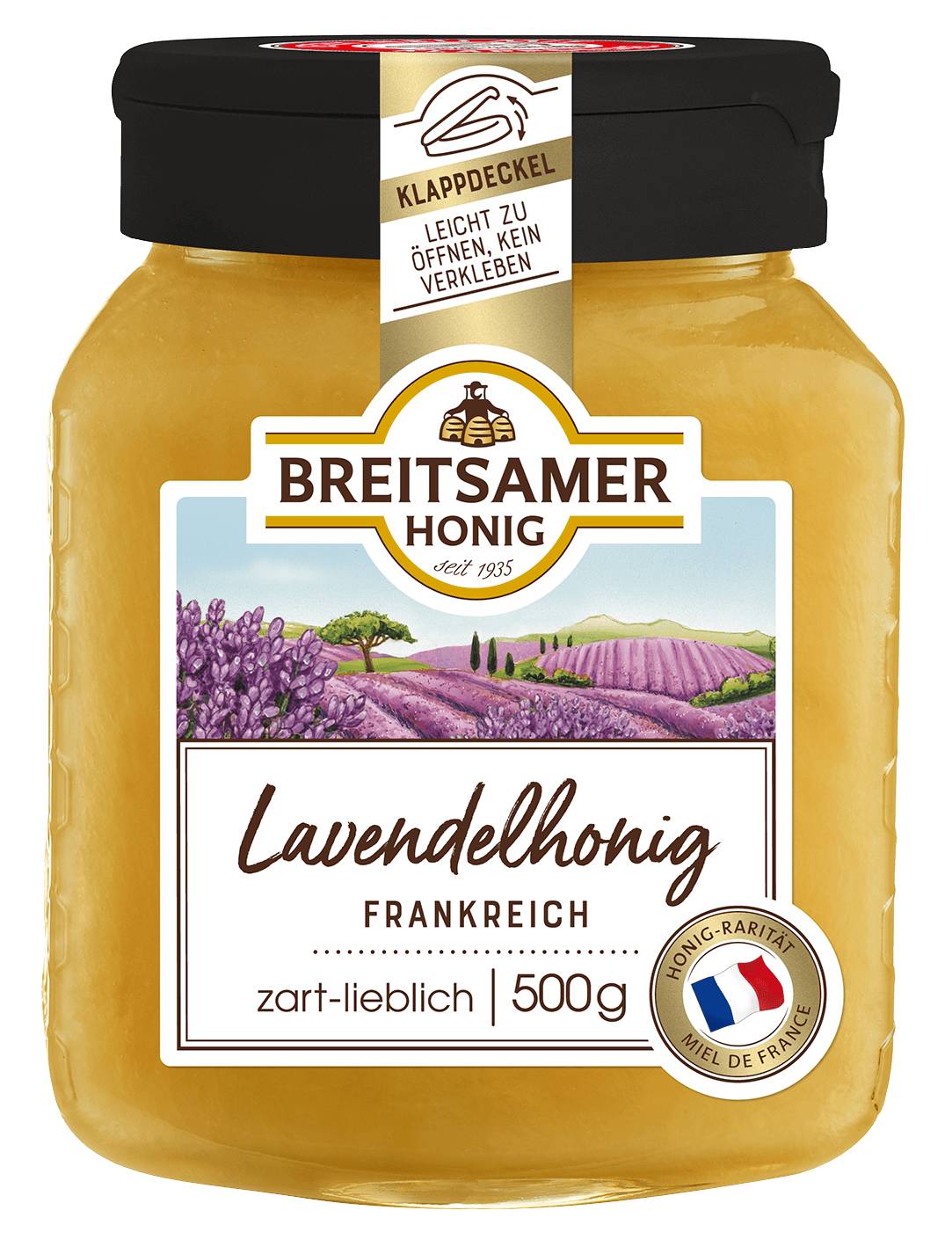 Lavendelhonig aus Frankreich, cremig, 500g Lavendelhonig aus Frankreich, cremig, 500g
