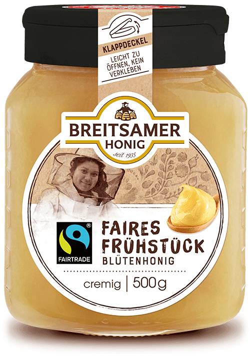 Fairtrade Breakfast Honey, creamy, 500g