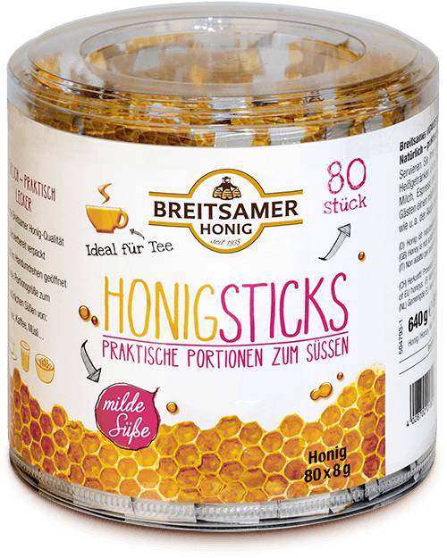 Honey Sticks, liquid, 80x8g (bulk pack)