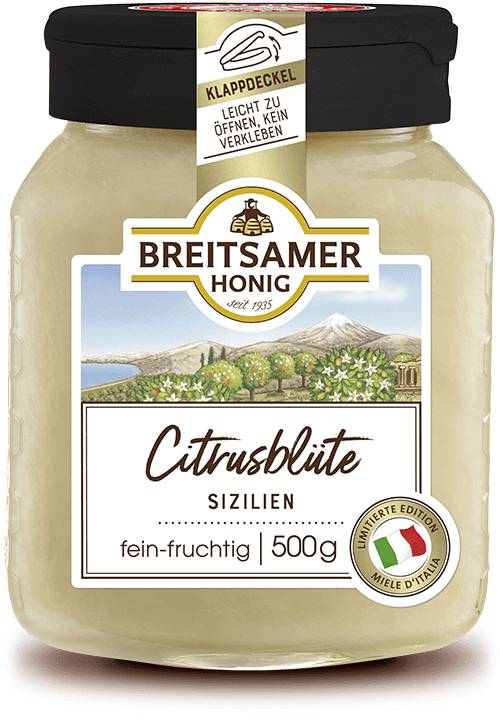 Citrus Blossom Honey from Sicily, creamy, 500g